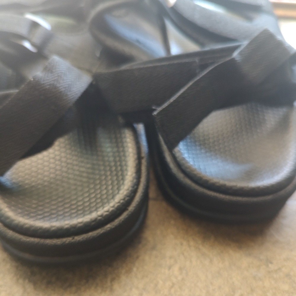 Fashion Professional Black Strappy Sport Sandals Mens‎ EU 44 Adjustable Utility